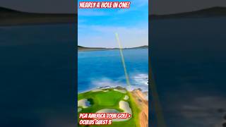 Nearly a Hole in One  PGA America Tour Golf   Oculus Quest 3 golf vr oculus [upl. by Hsuk]