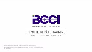 BAXTER BCCI Studio  Remote Trainings [upl. by Appledorf]