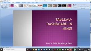 13Tableau Dashboards in Hindi by BIKnowledge Point [upl. by Bollinger]