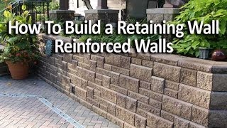 How to Build a Reinforced Retaining Wall Using Geogrid [upl. by Frisse]