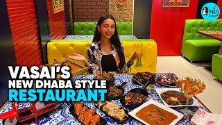 Dhaba Style Restaurant Angrezi Dhaba Is Now In Vasai  Curly Tales [upl. by Marou539]