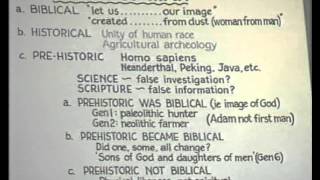 113 3 David Pawson Unlocking the Old Testament Genesis 3 Creation and Evolution [upl. by Bohs]