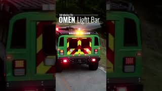 New from FireTech  Omen Warning light bar  FDIC 2023 fdic2023 firetech fireapparatus [upl. by Adnilreb]