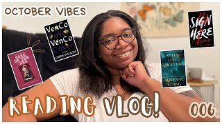 reading books that give October vibes  reading vlog 006 🎃 [upl. by Aminta502]