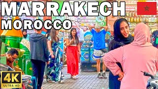 MARRAKECH 🇲🇦 MOROCCO Virtual walking tour  4K HDR 60fps [upl. by Arhez]