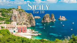 Top 10 Places To Visit in Sicily  Travel Guide [upl. by Alyahs]