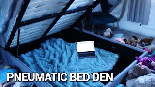 PNEUMATIC BED DEN Habitat Argos Ottoman Bed Assembly Vlog [upl. by Lerud269]