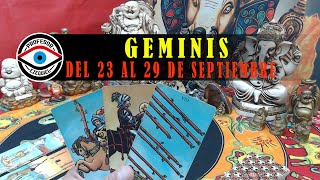 GÉMINIS ♊️ Horóscopo Semanal del 23 al 29 de Septiembre de Profesor Ezequiel Tarot [upl. by Vitoria]