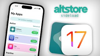 Altstore iOS 17  How To Sideload Apps to your iPhone [upl. by Nairdna]