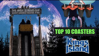 TOP 10 BEST ROLLER COASTERS at KINGS ISLAND 2021 [upl. by Booker]