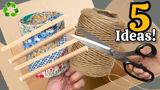 Transforming Cardboard Box amp Fabric Scraps 9😱♻️ 5 Super Genius Recycling Ideas That Will Amaze You [upl. by Yasmeen282]