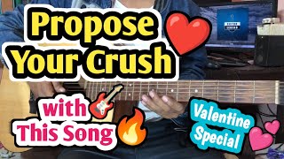 Propose Your Love with This Romantic Song♥️ Guitar Chords Lesson  Cover Tutorial Valentine Special💕 [upl. by Leffert]