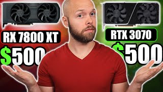 Are 500 GPUs Getting Better or Worse  AMD 7800 XT vs RTX 3070 [upl. by Atisor561]