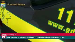 Scalea Scoperti lavoratori in nero comminate sanzioni amministrative [upl. by Tawnya]