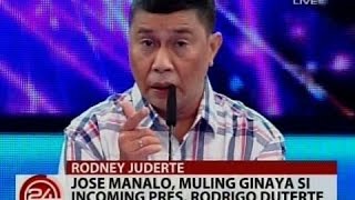 24 Oras Jose Manalo muling ginaya si incoming President Rodrigo Duterte [upl. by Ahsirtak]