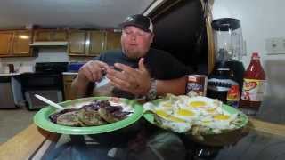 Biggest Bass Fisherman in the sport makes fried egg smoothie  Video 5 [upl. by Aicyle]