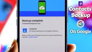 Backup iPhone Contact to Google Drive amp Restore to Android [upl. by Burnaby731]