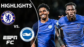 Chelsea vs Brighton  Carabao Cup Highlights  ESPN FC [upl. by Larissa]