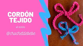 ¿Cómo hacer un cordón a crochet Paso a paso🧶 [upl. by Mattie]