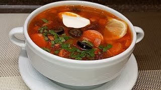 Как вкусно приготовить СолянкуСОЛЯНКА сборная мясная Классический рецепт Суп Солянка [upl. by Savart]