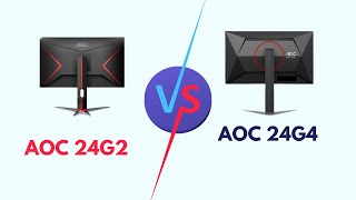 AOC 24G2 Vs 24G4 Monitor Specs Size Display Features Performance Better [upl. by Lehman]