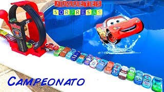 Carros de Carrera para niños  Pista de Coches CARS 3 CAMPEONATO LANZADOR LIGHTSPEED LOOPIN [upl. by Llimaj]