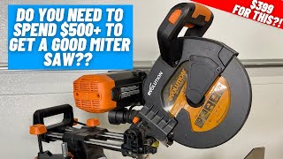 Is This The Most Useful Miter Saw On The Market  Evolution 10 Inch Dual Bevel Slider [upl. by Romilda]