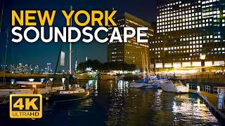 Cityscape of New York City NIGHT Ambience🗽🎧 Sounds For Sleeping 12 Hours  New York traffic Sounds [upl. by Abie]