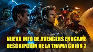 Avengers Endgame Descripción de la Toda la Película Guion 2 Explicación Historia Completa [upl. by Arak693]