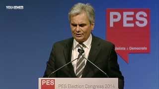 Werner Faymanns speech  PES Election Congress [upl. by Dail]