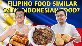 Indonesian Try Filipino Food  Tortang Talong Butsi amp Turon [upl. by Saixela]