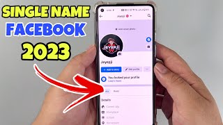 How To One Single Name on Facebook 2023  FIRST NAME SINGLE NAME ONLY [upl. by June]