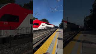 Caltrain 143 arriving into Sunnyvale Station [upl. by Neerahs511]