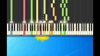 Dellamore non si sa Bocelli Andrea Piano tutorial by Synthesia [upl. by Moishe203]