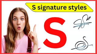 How to signature letter S  S signature style  Signature ideas for letter S [upl. by Ycniuqed365]