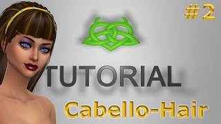 Sims 4 Modelado Cabello tutorial 2 [upl. by Afra]