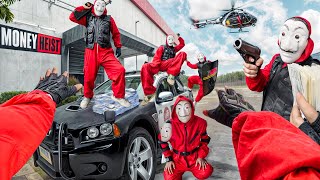 PARKOUR VS MONEY HEIST 6  BAD GUYS No ESCAPE POLICE chasing all exits  Epic POV [upl. by Daub624]