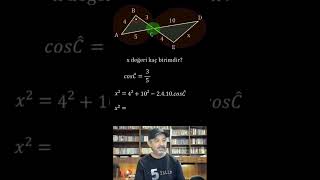 11 Sınıf Matematik 1 Ara Sınav Soruları Trigonometri kosinüs Teoremi shorts matematik [upl. by Yllim]