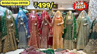 Hyderabad Khada Dupatta Tail Cut Gown Sharara Bridal Expo OFFER YS Textiles Hyderabad [upl. by Adnuhsat291]