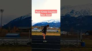 Postcross country track session running trackrunning speedwork shorts [upl. by Ddej]