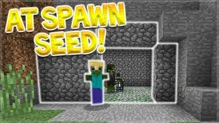 EXPOSED MONSTER SPAWNER AT SPAWN SEED In Minecraft MCPE Xbox Switch PC [upl. by Akessej]