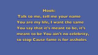 Fame Is For Assholes FIFA Hoodie Allen Feat Chiddy  Lyrics [upl. by Aicemat]