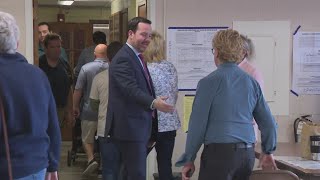 Your vote absolutely counts Buffalos acting Mayor Chris Scanlon casts his ballot [upl. by Atirac]