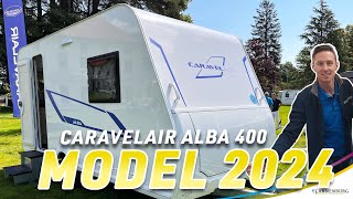 Caravan review Caravelair Alba 400 modeljaar 2024 [upl. by Etteniotna522]