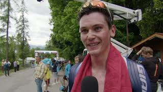 Felix Engelhardt  Interview at the finish  Stage 8  Tour de Suisse 2024 [upl. by Weisman615]