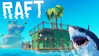 Raft OFICIAL  O INICIO do JOGO COM TUBARÃO [upl. by Devol]