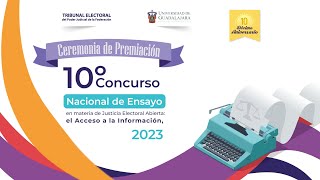 Ceremonia de Premiación del Décimo Concurso Nacional de Ensayo  171123  TEPJF [upl. by Saunders404]