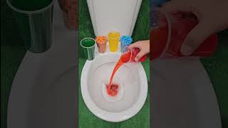 ASMR Various Candy Colors Rainbow Candy in Toilet [upl. by Eenrahc]