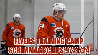 Philadelphia Flyers Training Camp Scrimmage Clips  Day 3 92124 [upl. by Sorvats]