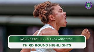 An ELECTRIC start ⚡️  Jasmine Paolini vs Bianca Andreescu  Highlights  Wimbledon 2024 [upl. by Aneema]